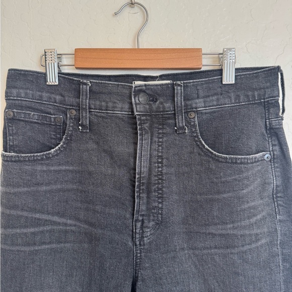 Madewell the perfect vintage crop jean Faded Black Size 28 - Picture 4 of 9